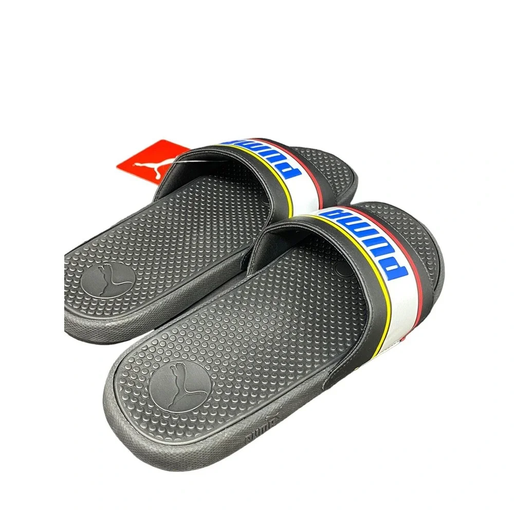 Puma Size 4 Junior Cool Cat Sport Retro BX JR Slide Sandals Black 382478-03 Kids